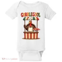 Gobblegool Turkey Thanksgiving Baby Bodysuit thumb 0