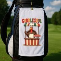 Gobblegool Turkey Thanksgiving Golf Towel thumb 2
