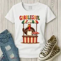 Gobblegool Turkey Thanksgiving Women's T-Shirt thumb 3