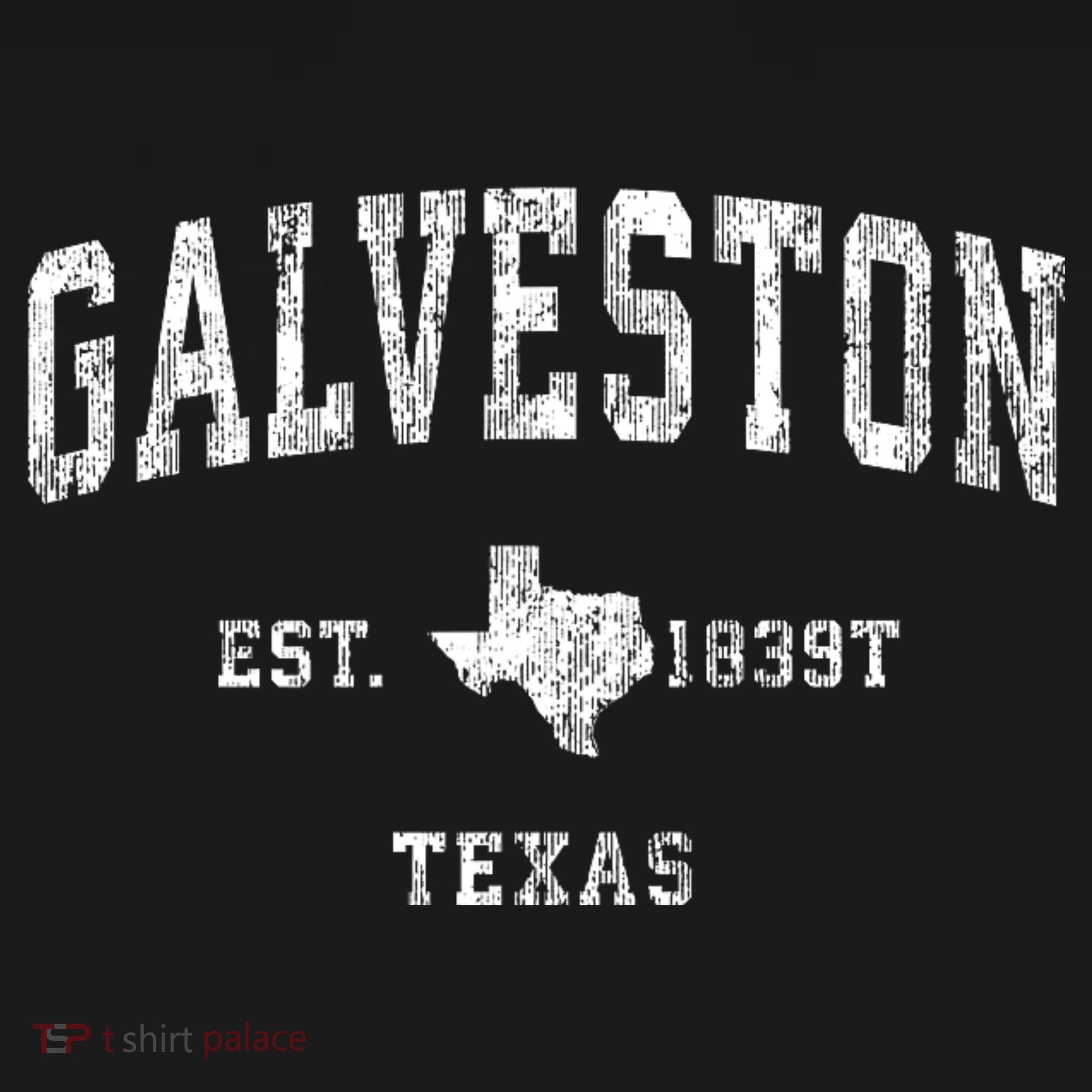 Galveston Texas Tx Vintage Athletic Sports T-Shirt