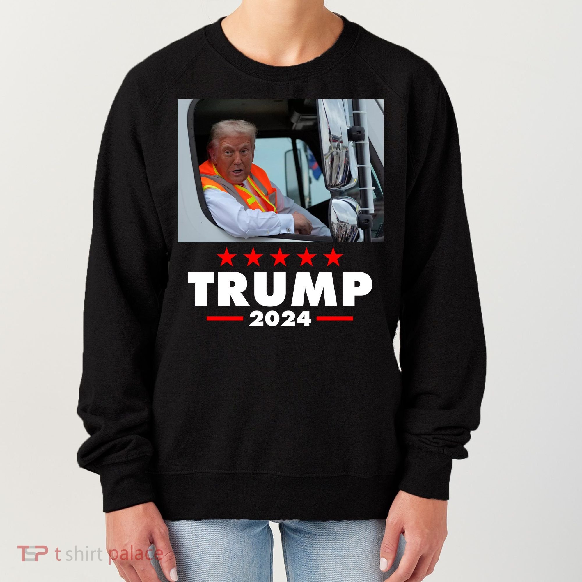 Garbage Truck Trump 2024 Women's Sweatshirt