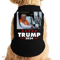 Garbage Truck Trump 2024 Doggie Tank thumb 0