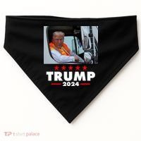 Garbage Truck Trump 2024 USA-Made Doggie Bandana thumb 0