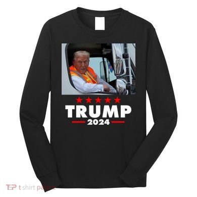 Garbage Truck Trump 2024 Long Sleeve Shirt