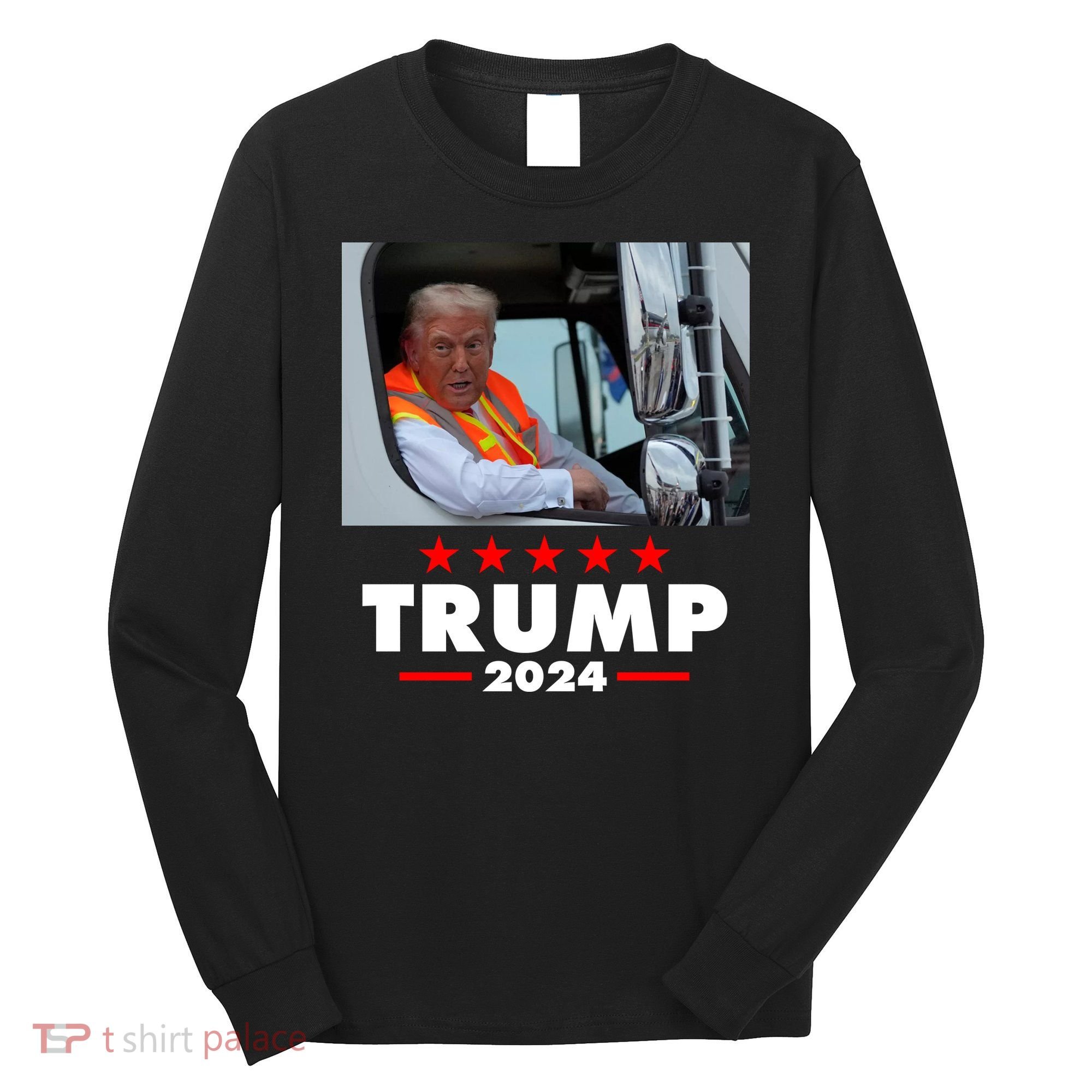 Garbage Truck Trump 2024 Long Sleeve Shirt