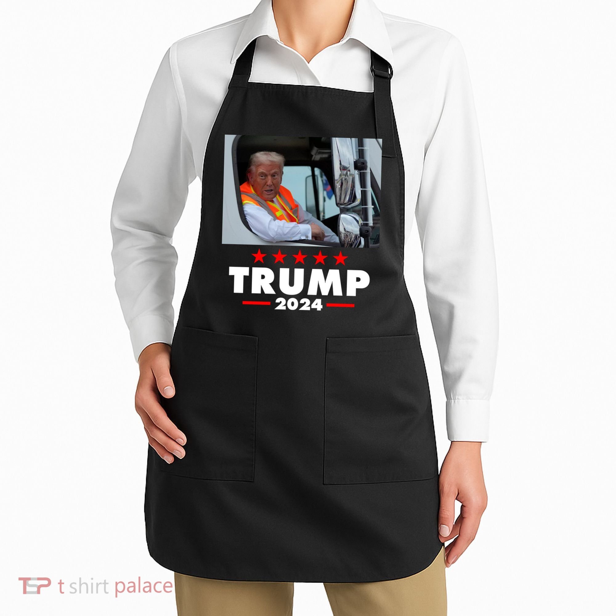 Garbage Truck Trump 2024 Apron