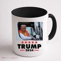 Garbage Truck Trump 2024 Coffee Mug thumb 1