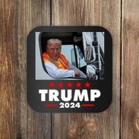 Garbage Truck Trump 2024 Coaster thumb 0