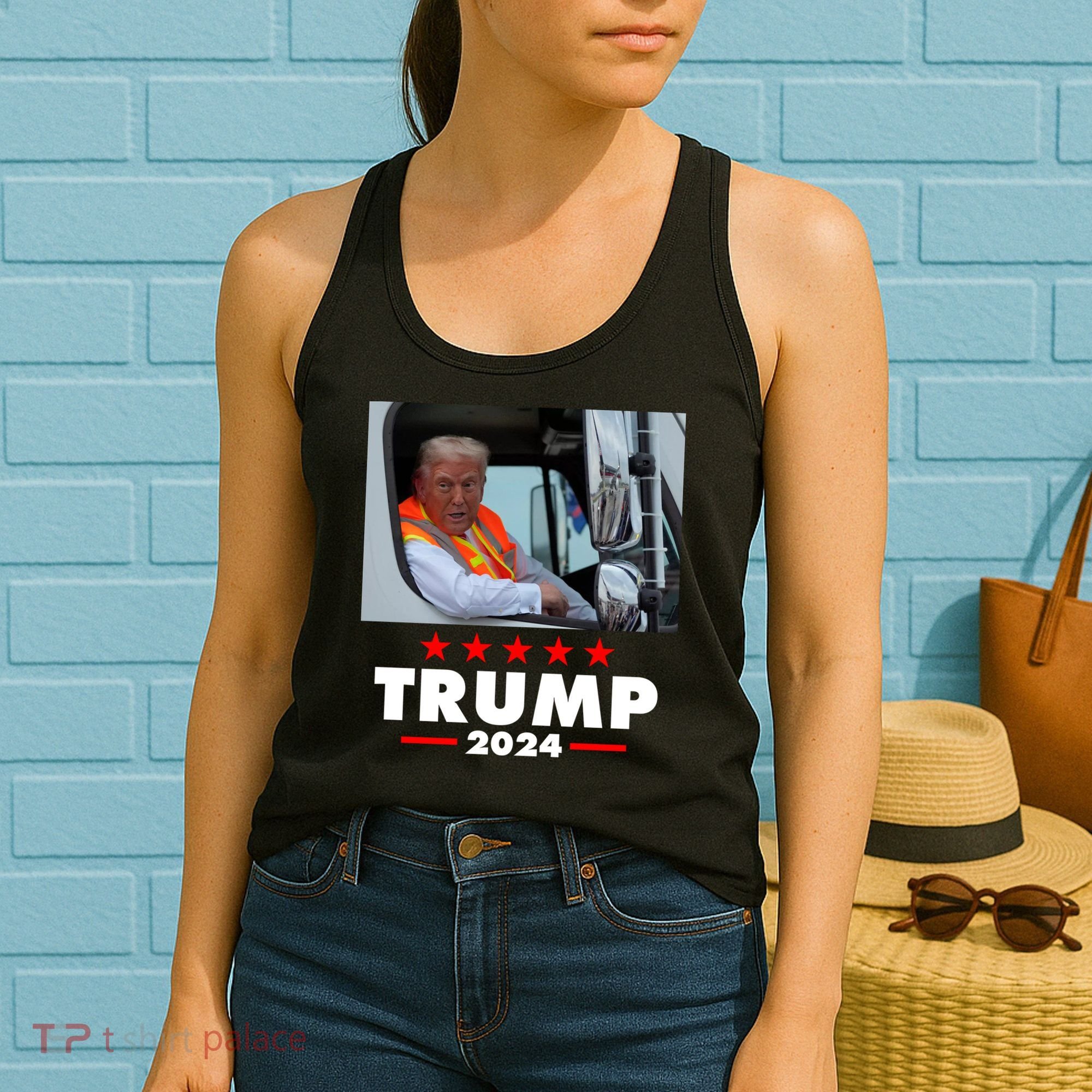 Garbage Truck Trump 2024 Women's Tank Top