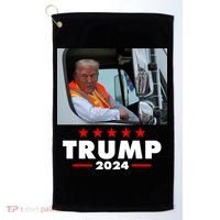 Garbage Truck Trump 2024 Golf Towel thumb 0