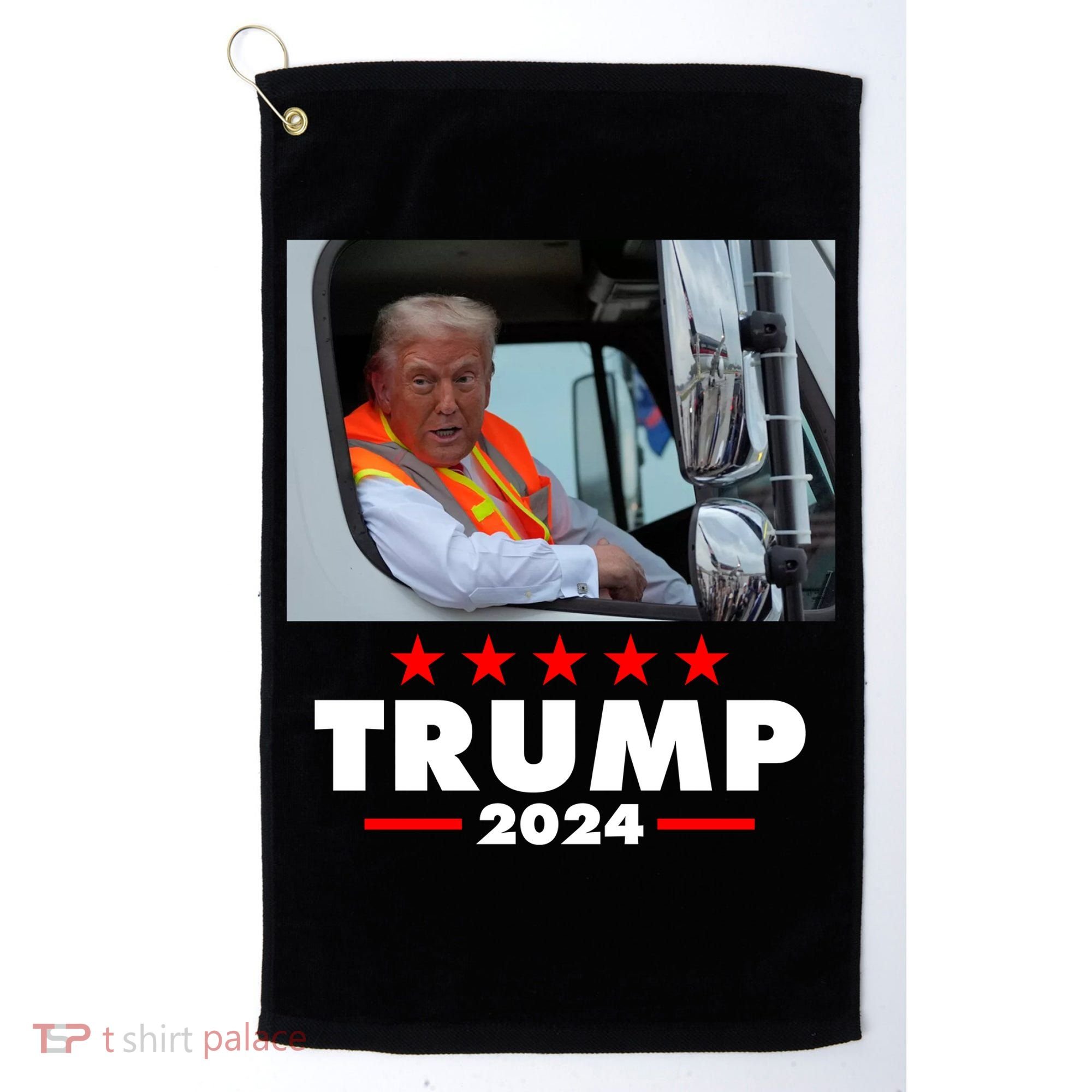 Garbage Truck Trump 2024 Golf Towel