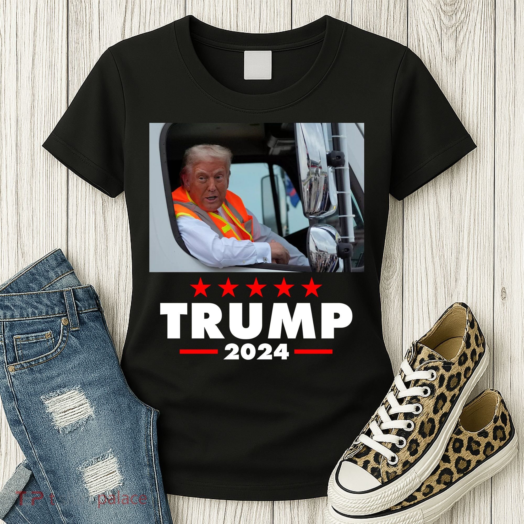 Garbage Truck Trump 2024 Women's T-Shirt