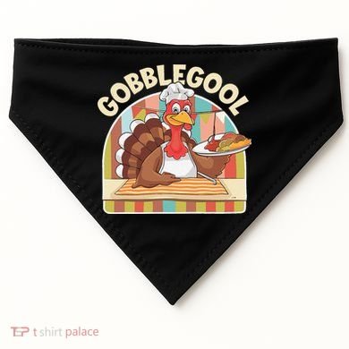 Gobblegool Turkey Thanksgiving USA-Made Doggie Bandana