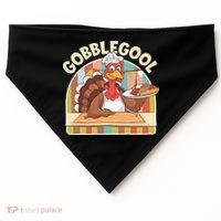 Gobblegool Turkey Thanksgiving USA-Made Doggie Bandana thumb 0