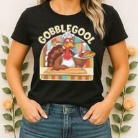 Gobblegool Turkey Thanksgiving Women's T-Shirt thumb 2