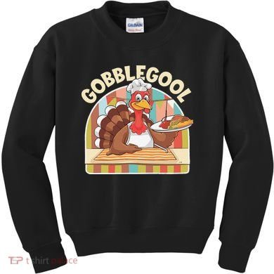 Gobblegool Turkey Thanksgiving Kids Sweatshirt