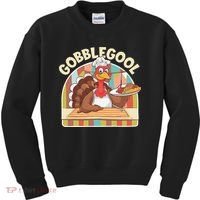 Gobblegool Turkey Thanksgiving Kids Sweatshirt thumb 0