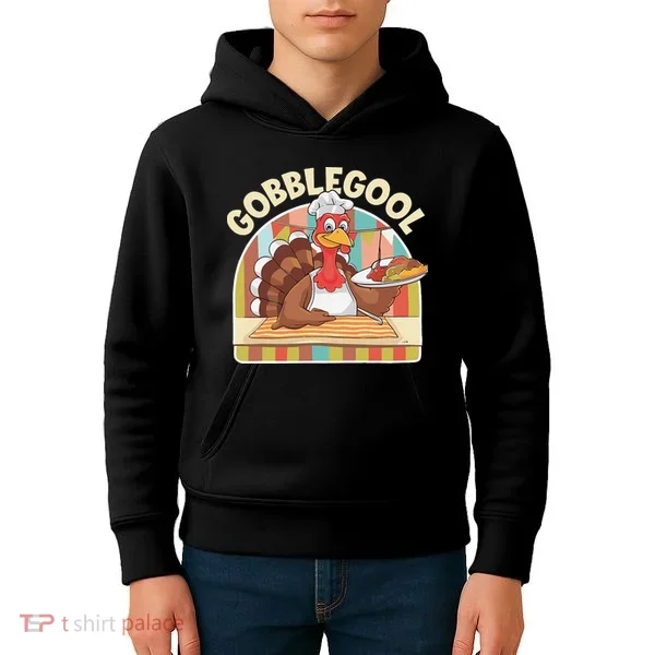 Gobblegool Turkey Thanksgiving Kids Hoodie