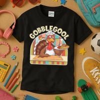 Gobblegool Turkey Thanksgiving Kids T-Shirt thumb 3
