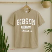 Gibson Tennessee Tn Vintage Athletic Sports T-Shirt thumb 2