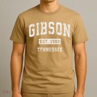 Gibson Tennessee Tn Vintage Athletic Sports T-Shirt thumb 3