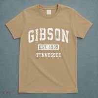 Gibson Tennessee Tn Vintage Athletic Sports T-Shirt thumb 5