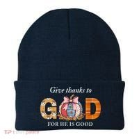 Give Thanks To God For He Is Good Beanie thumb 0