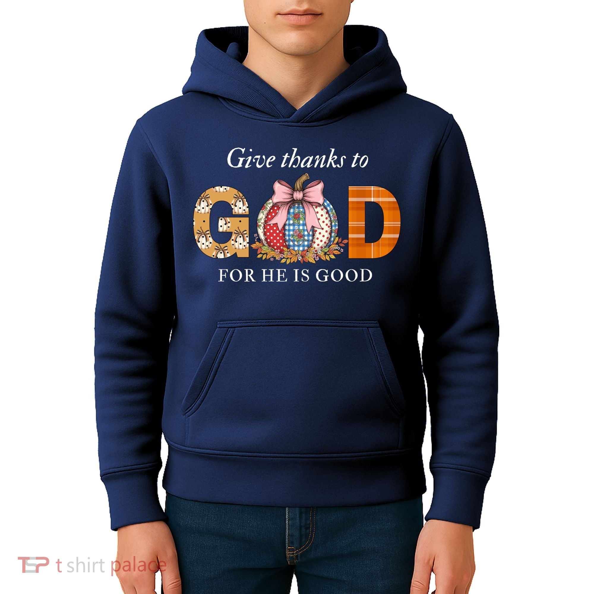 Give Thanks To God For He Is Good Kids Hoodie