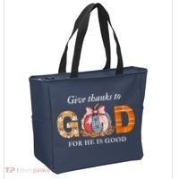 Give Thanks To God For He Is Good Tote Bag thumb 2