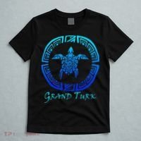 Grand Turk, Turks & Caicos Vintage Tribal Turtle Vacation T-Shirt thumb 5
