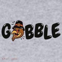 Gobble Turkey Thanksgiving Holiday Cute Women's Sweatshirt thumb 2
