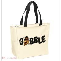 Gobble Turkey Thanksgiving Holiday Cute Tote Bag thumb 2