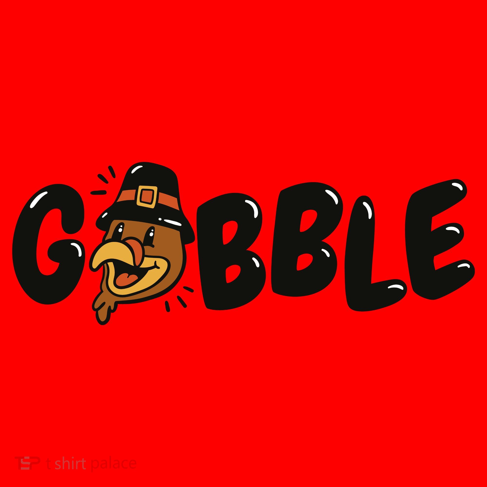 Gobble Turkey Thanksgiving Holiday Cute Santa Hat