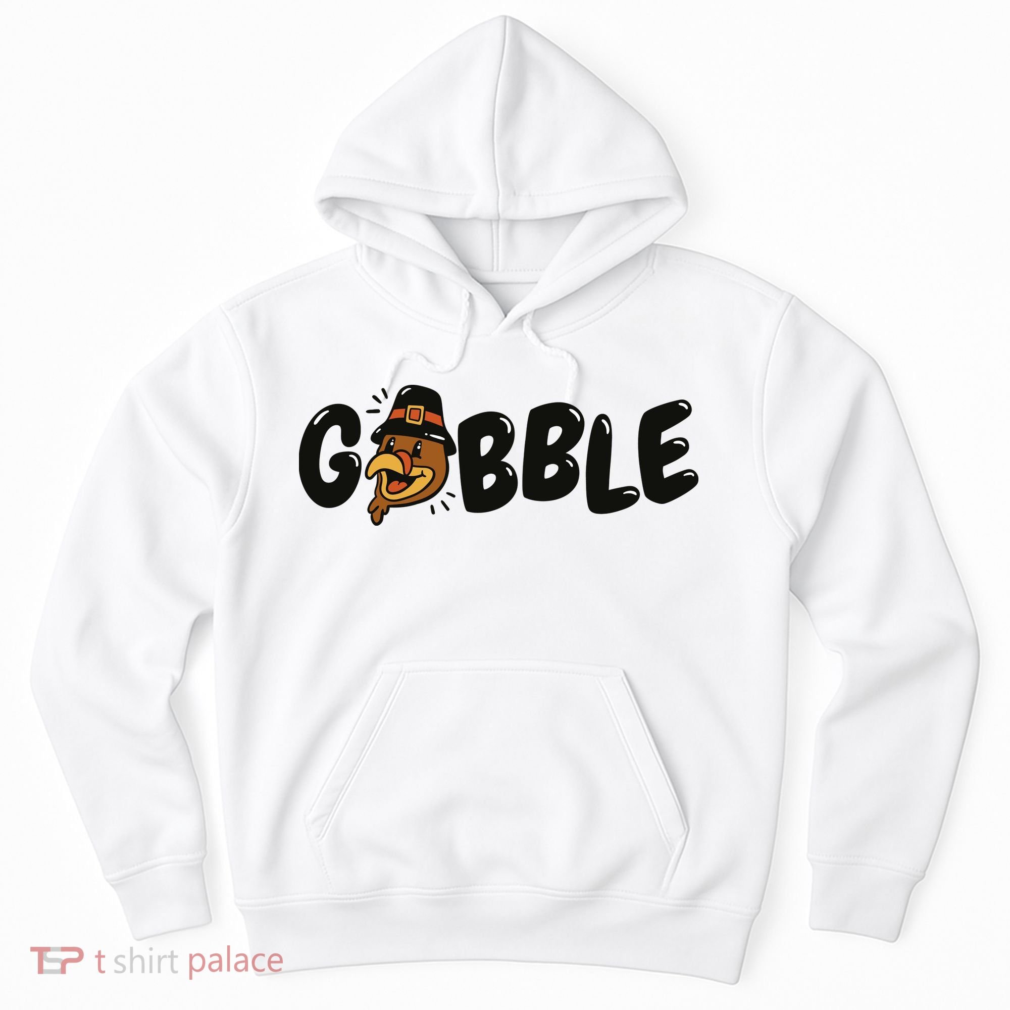 Gobble Turkey Thanksgiving Holiday Cute Hoodie