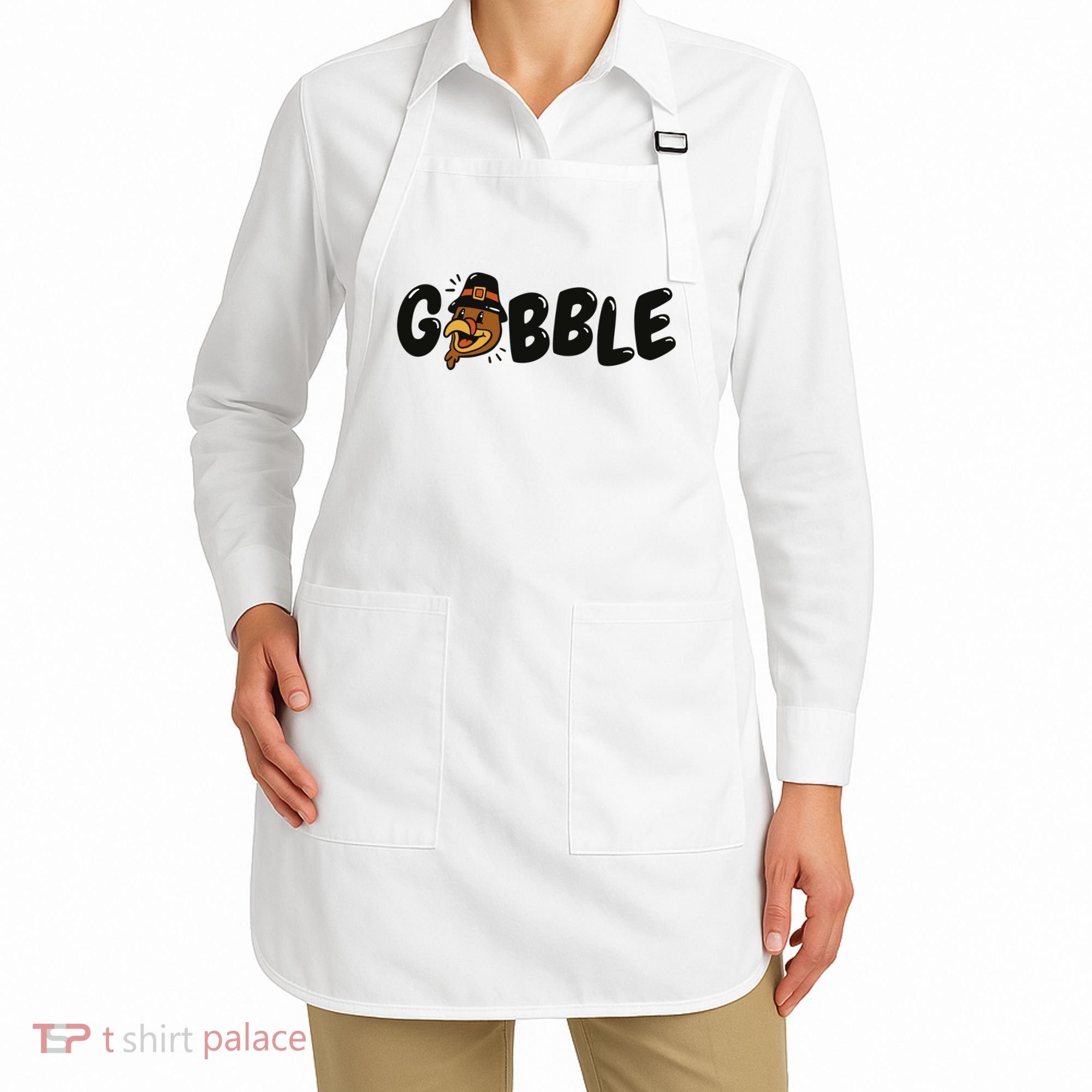 Gobble Turkey Thanksgiving Holiday Cute Apron