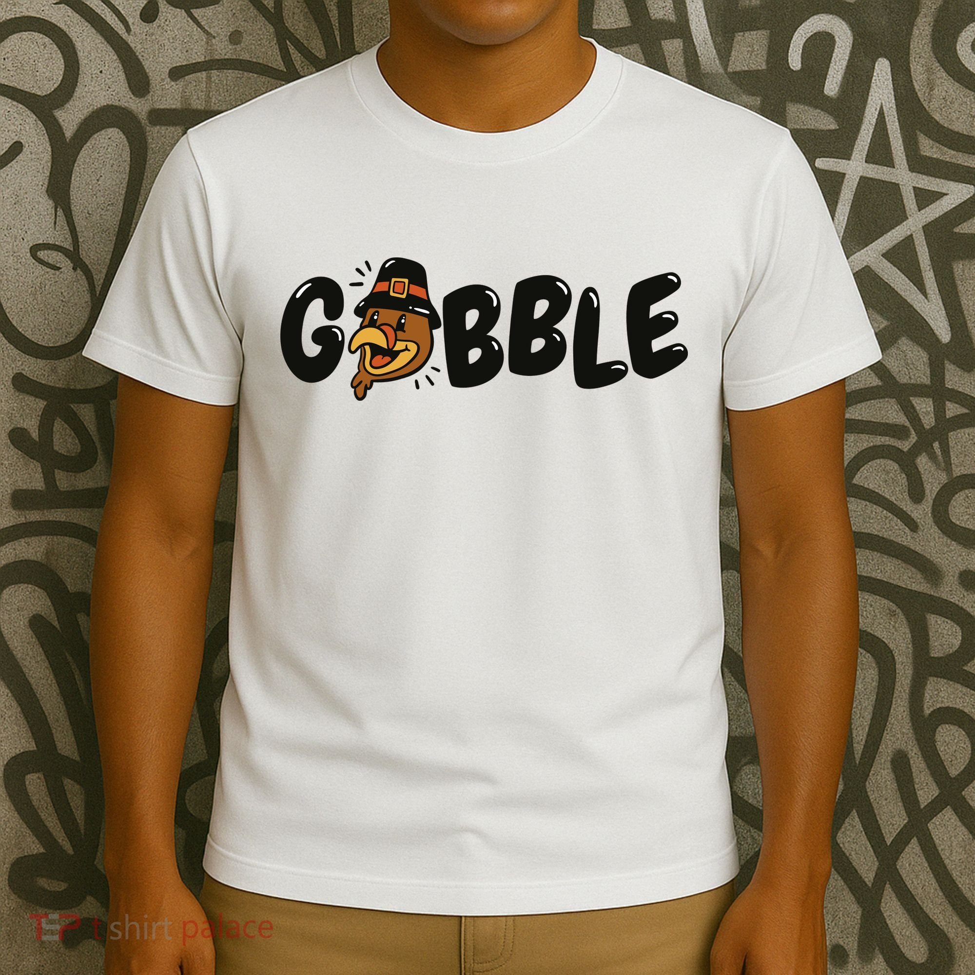 Gobble Turkey Thanksgiving Holiday Cute T-Shirt