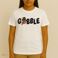 Gobble Turkey Thanksgiving Holiday Cute T-Shirt thumb 4
