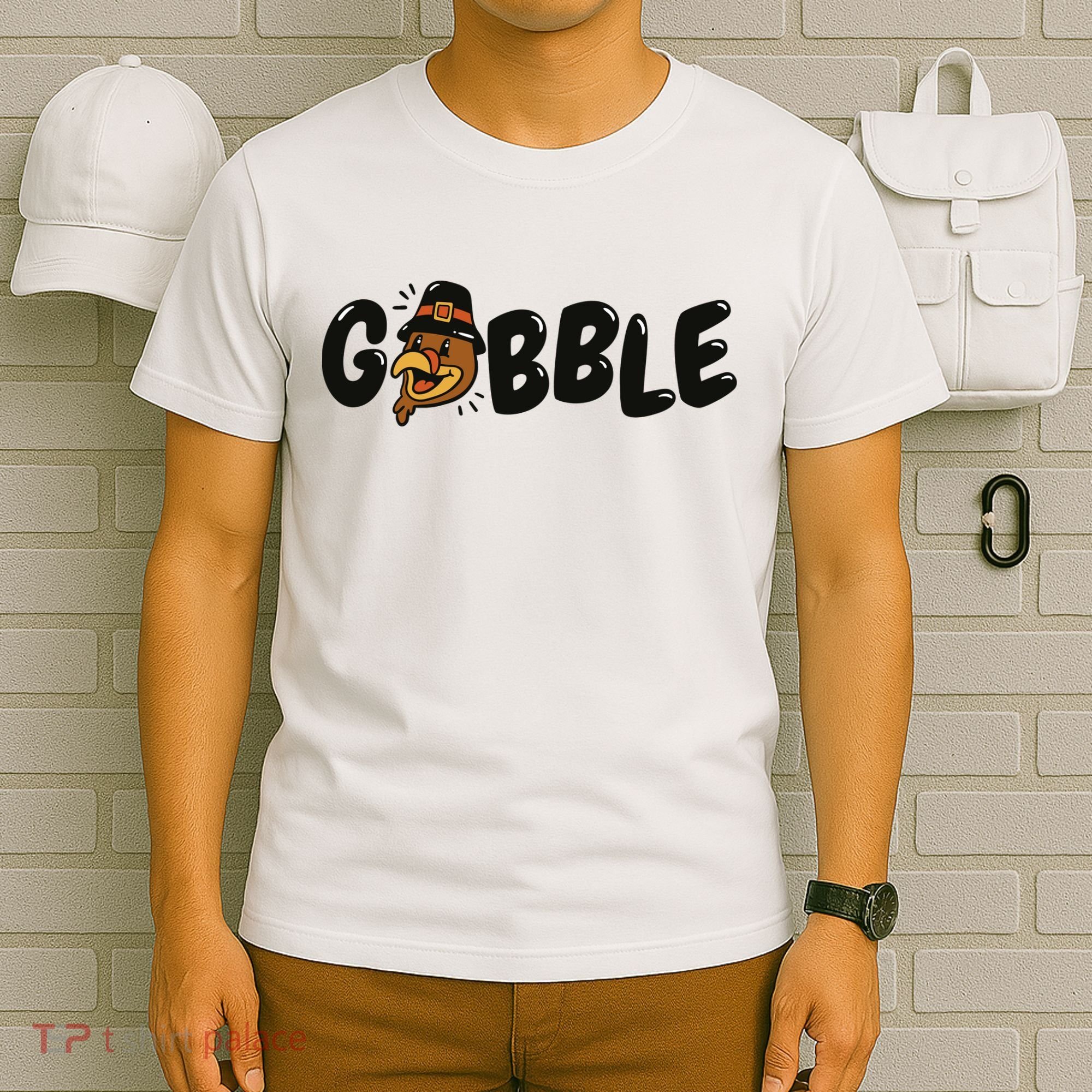 Gobble Turkey Thanksgiving Holiday Cute T-Shirt