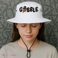 Gobble Turkey Thanksgiving Holiday Cute Bucket Hat thumb 3