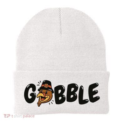 Gobble Turkey Thanksgiving Holiday Cute Beanie