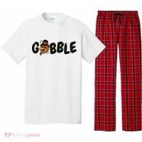 Gobble Turkey Thanksgiving Holiday Cute Pajama Set thumb 0