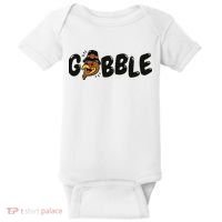 Gobble Turkey Thanksgiving Holiday Cute Baby Bodysuit thumb 0