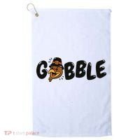 Gobble Turkey Thanksgiving Holiday Cute Golf Towel thumb 0