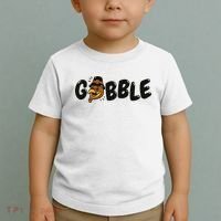 Gobble Turkey Thanksgiving Holiday Cute Toddler T-Shirt thumb 2