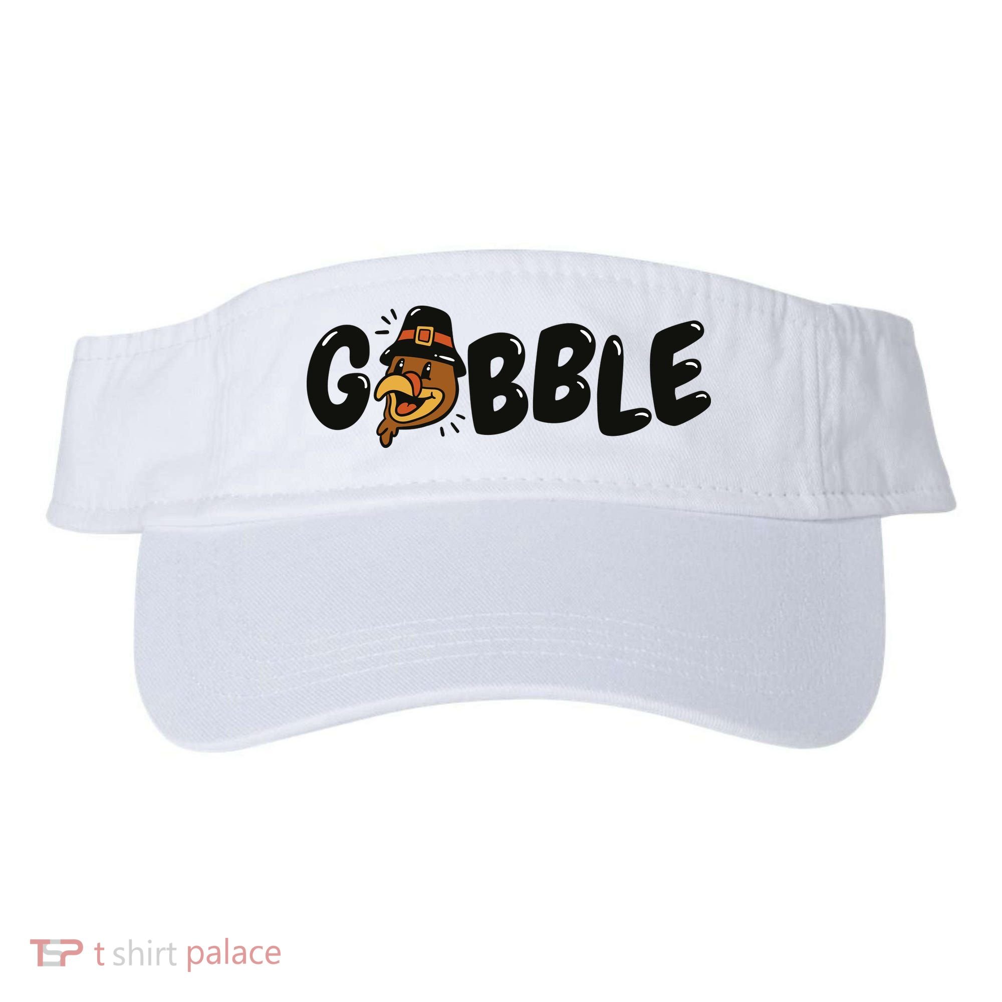 Gobble Turkey Thanksgiving Holiday Cute Visor