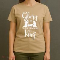 Glory To The Newborn King Birth Of Jesus Christ God Faith T-Shirt thumb 4