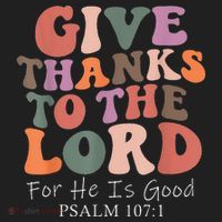 Give Thanks To The Lord For He Is Good Christian Beanie thumb 2