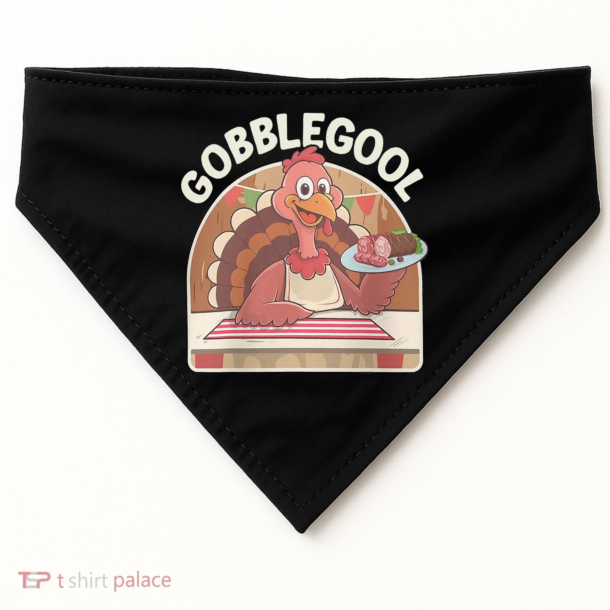 Gobblegool Turkey Thanksgiving USA-Made Doggie Bandana
