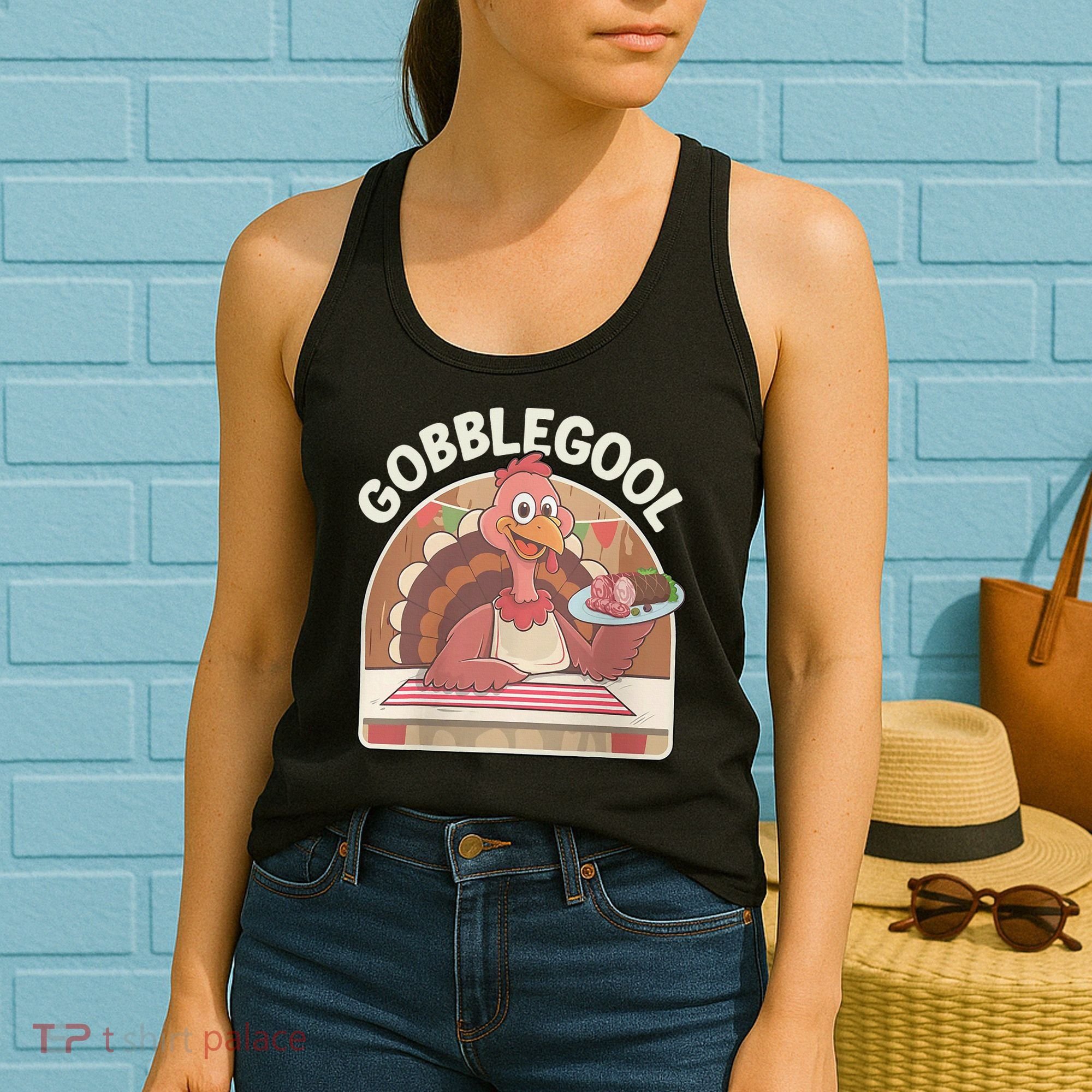 Gobblegool Turkey Thanksgiving Women's Tank Top