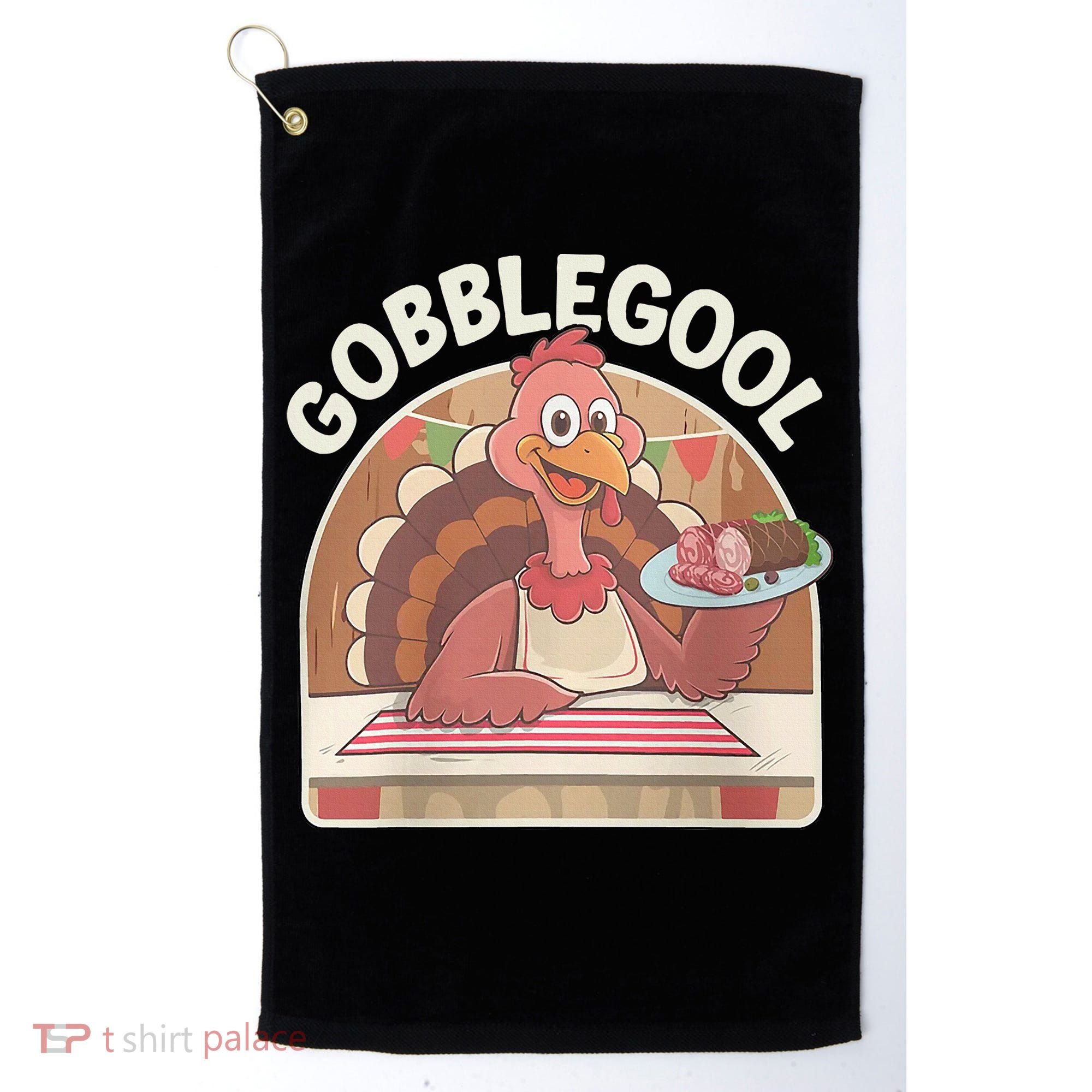 Gobblegool Turkey Thanksgiving Golf Towel